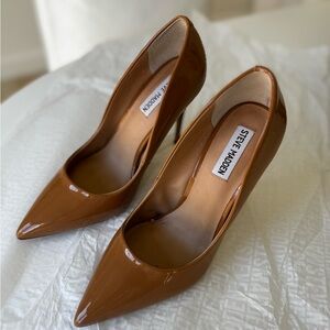 Steve Madden Brown Leather Stiletto Heels
